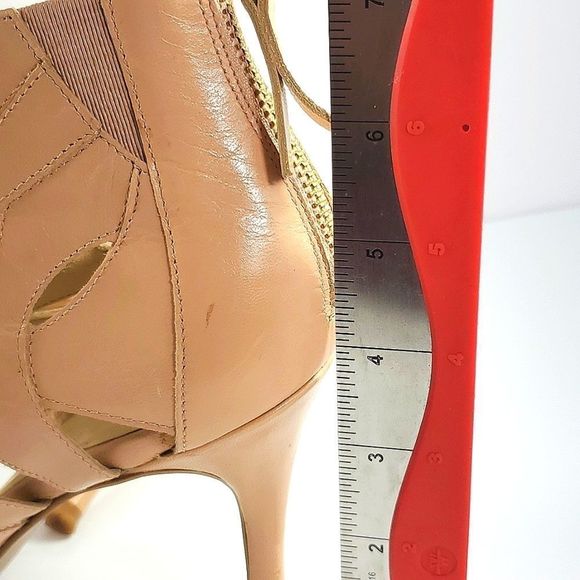 NINE WEST Fabeyana Peep Toe Sandals Size 8 (S516) - Picture 5 of 6